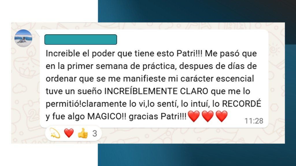 Testimonio de alumna sobre el método y la comunidad